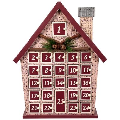 Northlight Holiday House Christmas Advent Calendar - 15"