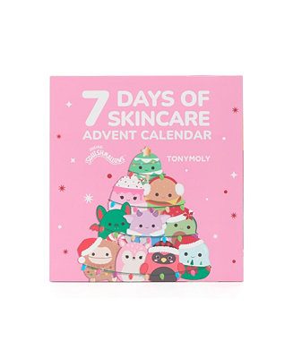 TONYMOLY Squishmallows 7 Days of Skincare Holiday Advent Calendar Set