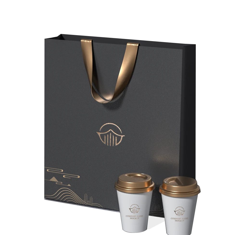 Individuell Kraft Papiertüte Kosmetik Verpackung