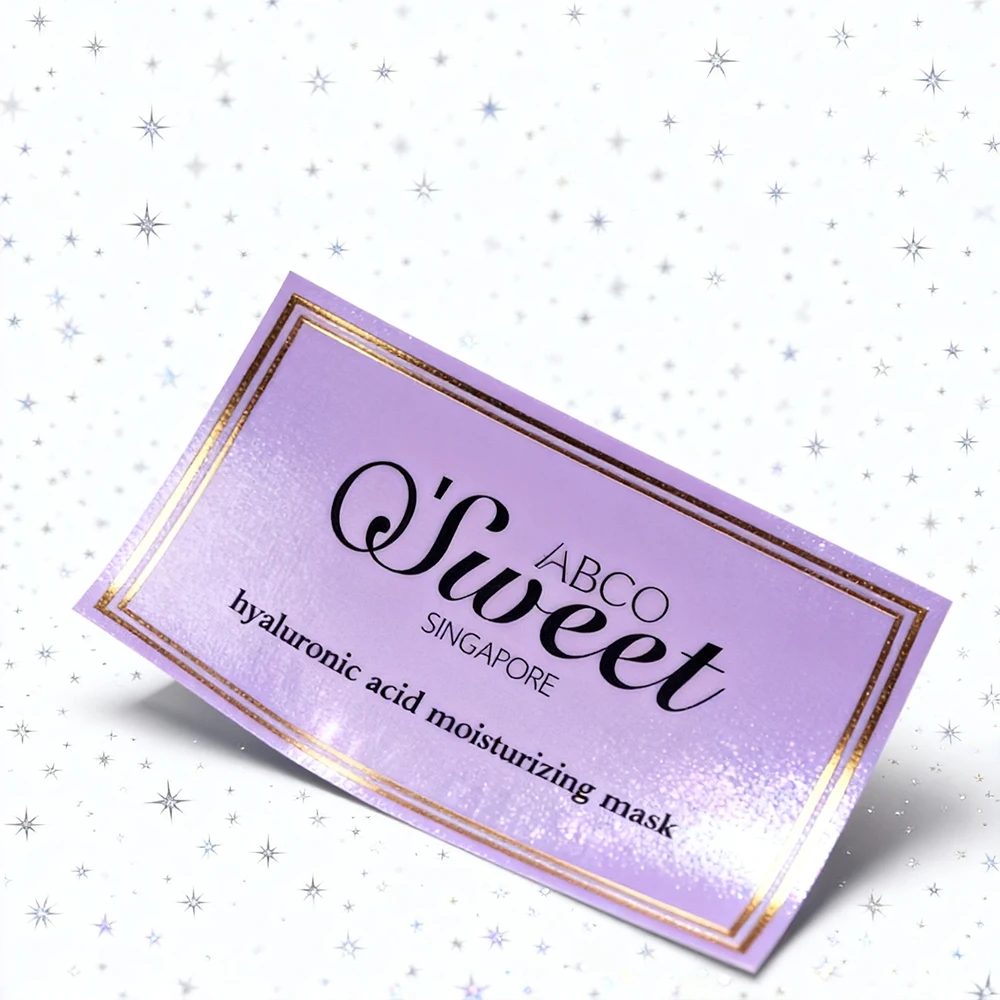 Design Printing Personnalisé Label Warning Self Adhesive Papier Waterproof Acrylic