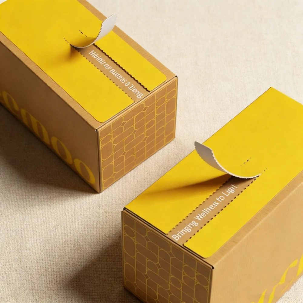Custom Self-sealing Kraft Paper Shipping Boxes