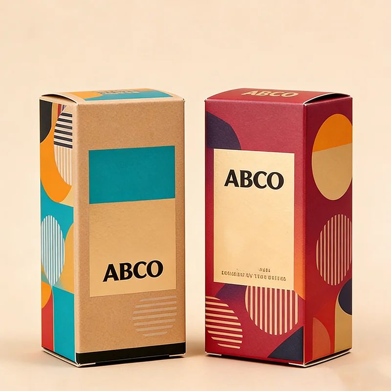 Personnalisé Print Kraft Papier Étui Boîte
