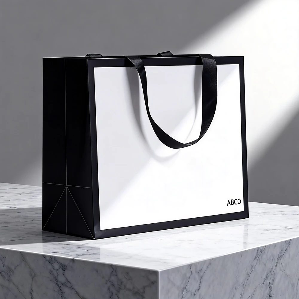 Schwarz Papier Geschenk Bags