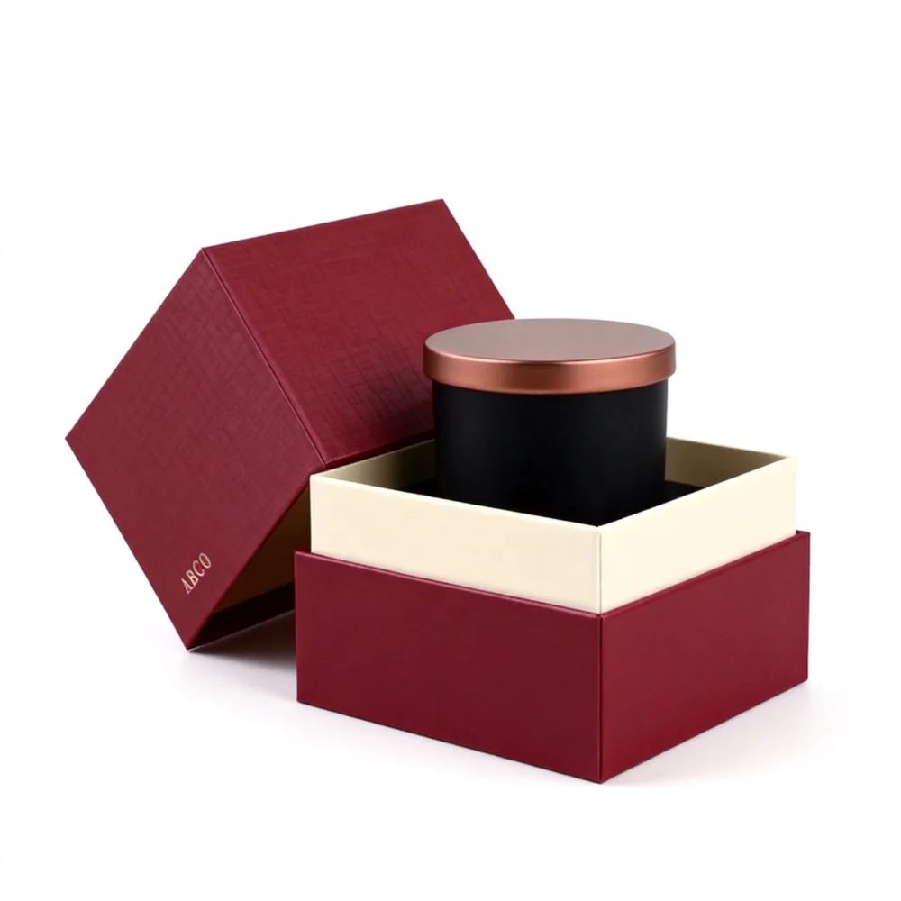 Luxe Paperboard Candle Boîte Scented Vide Personnalisé Cadeau Emballage