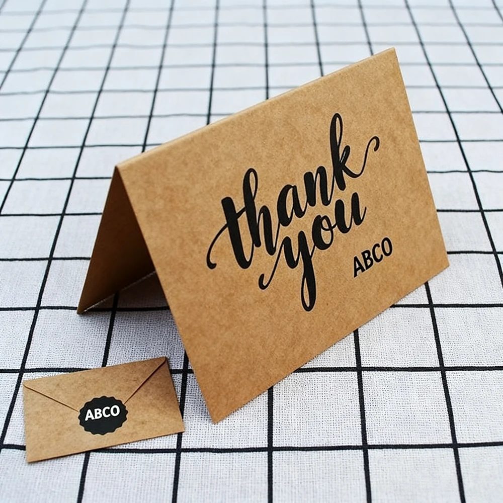 Luxe Business Card Greeting Papier Design Printing Cadeau Thank-you According