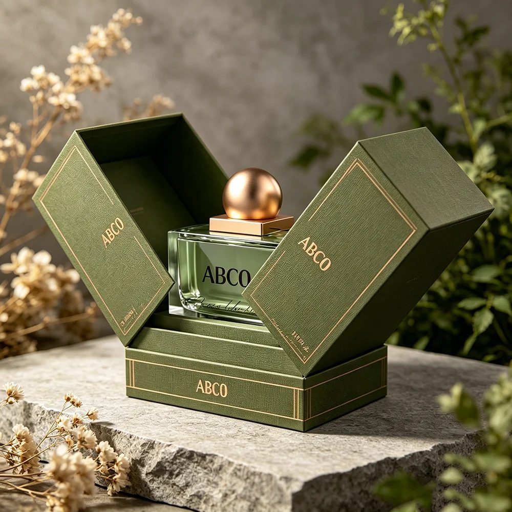 Individuell Parfüm Verpackungsbox Magnetisch Doppeltür Geschenkbox