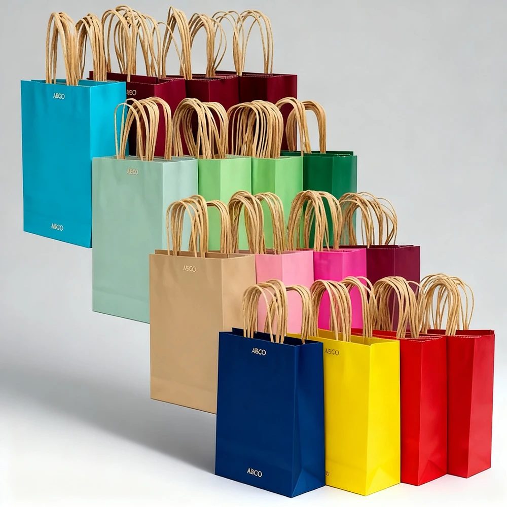 Personnalisé Kraft Papier Takeout Sac en Papier