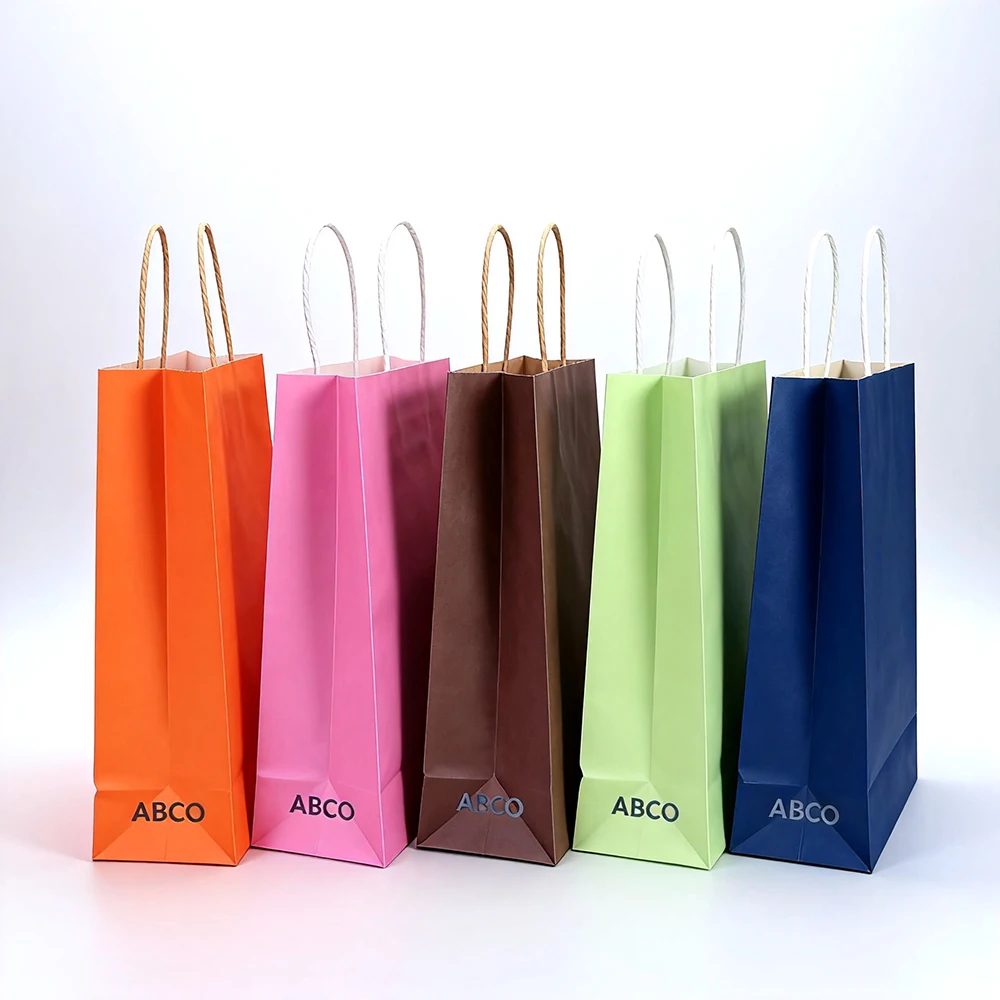 Colorful Kraft Papier Cadeau Sac