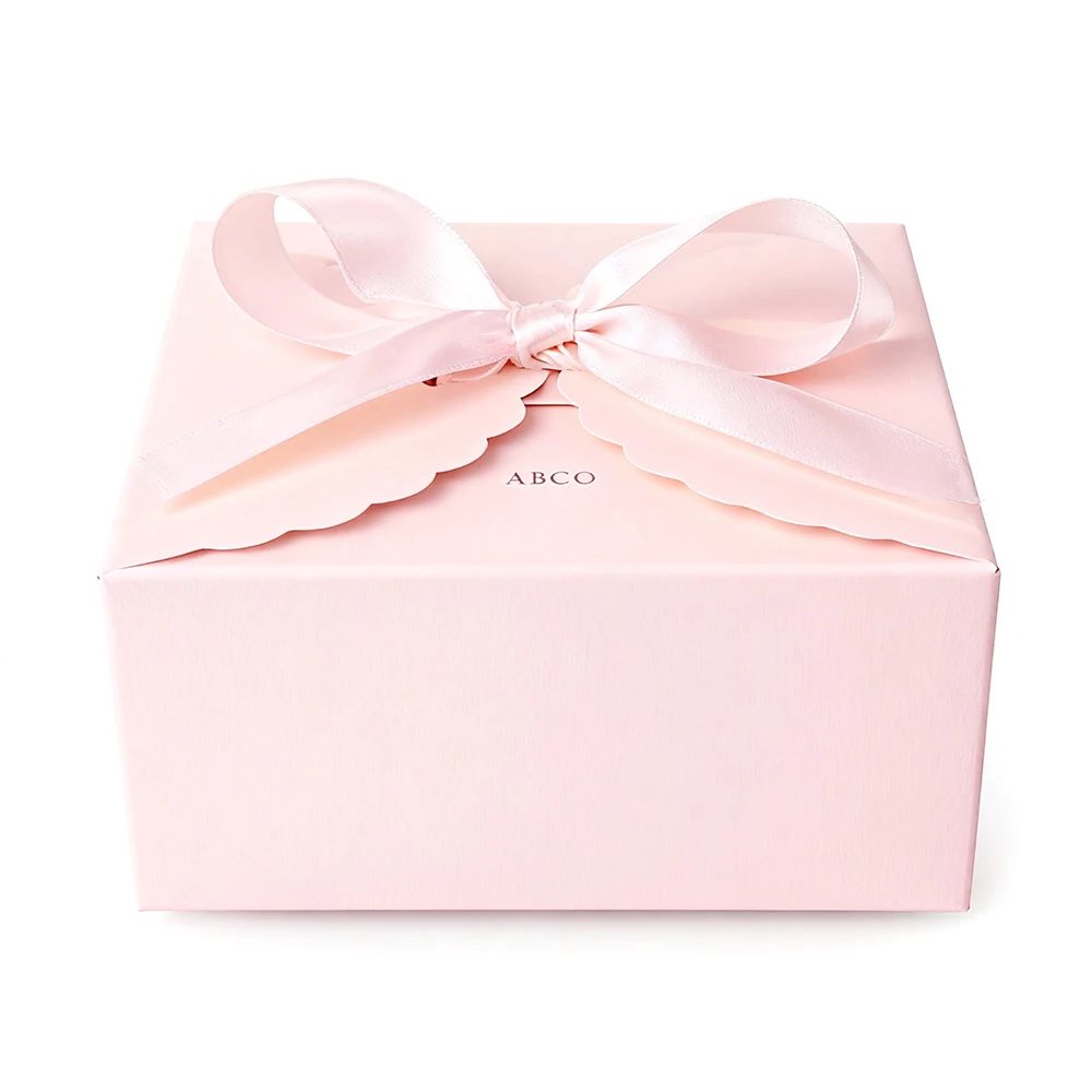 Blanc Rose Light Blue Beige Kraft Papier Boîte