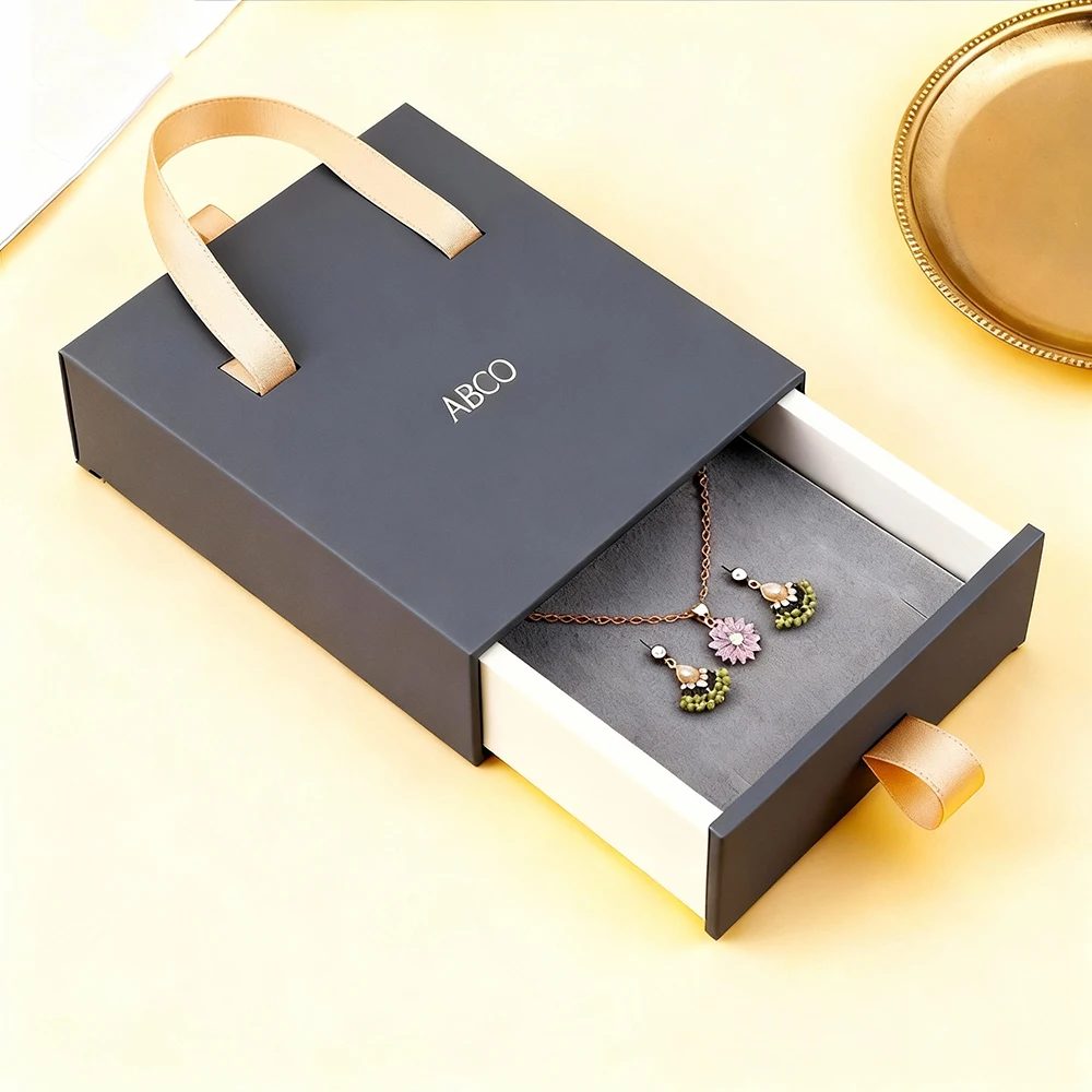 Portable Schubladen Schmuck Papier Box Verpackung
