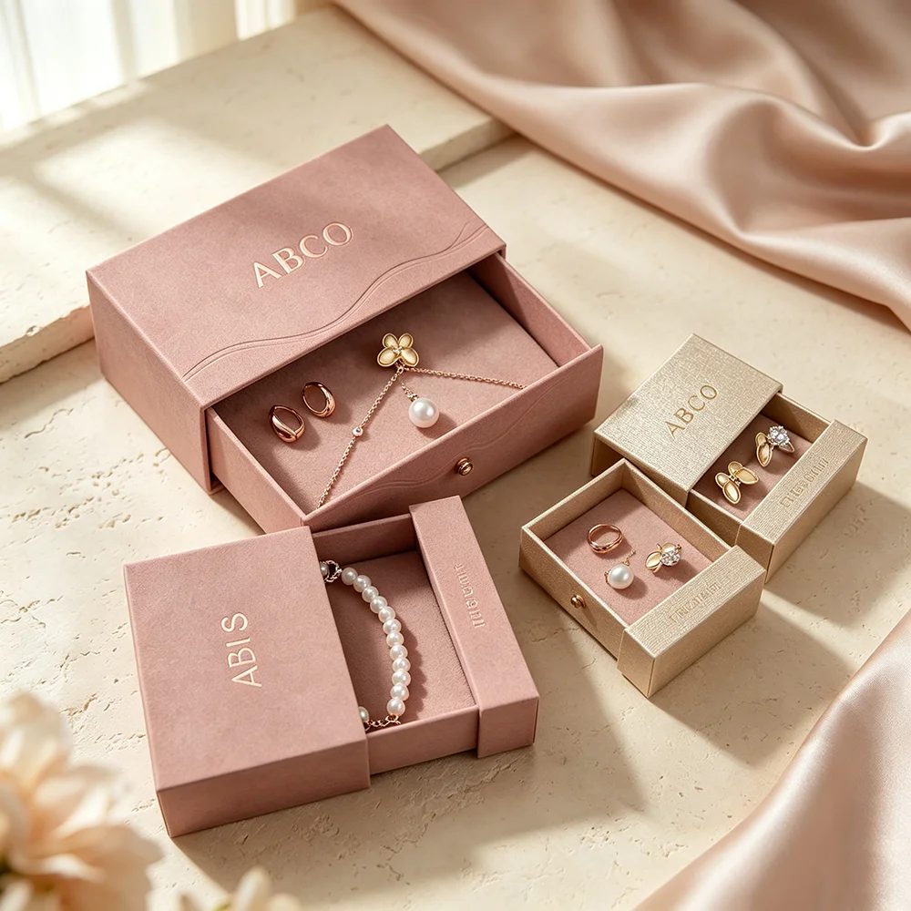 Starr Grey Board Papier Sliding Schubladenbox Premium Geschenkbox