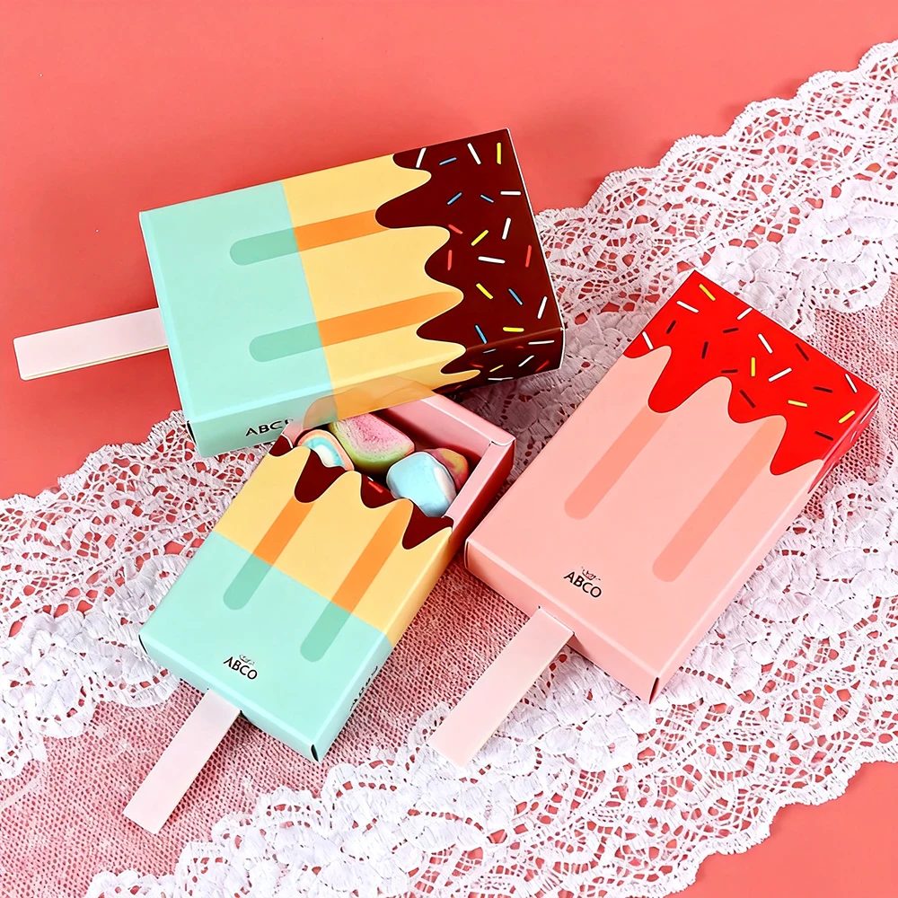 Personnalisé Ice Cream Shape Cadeau Papier Boxes