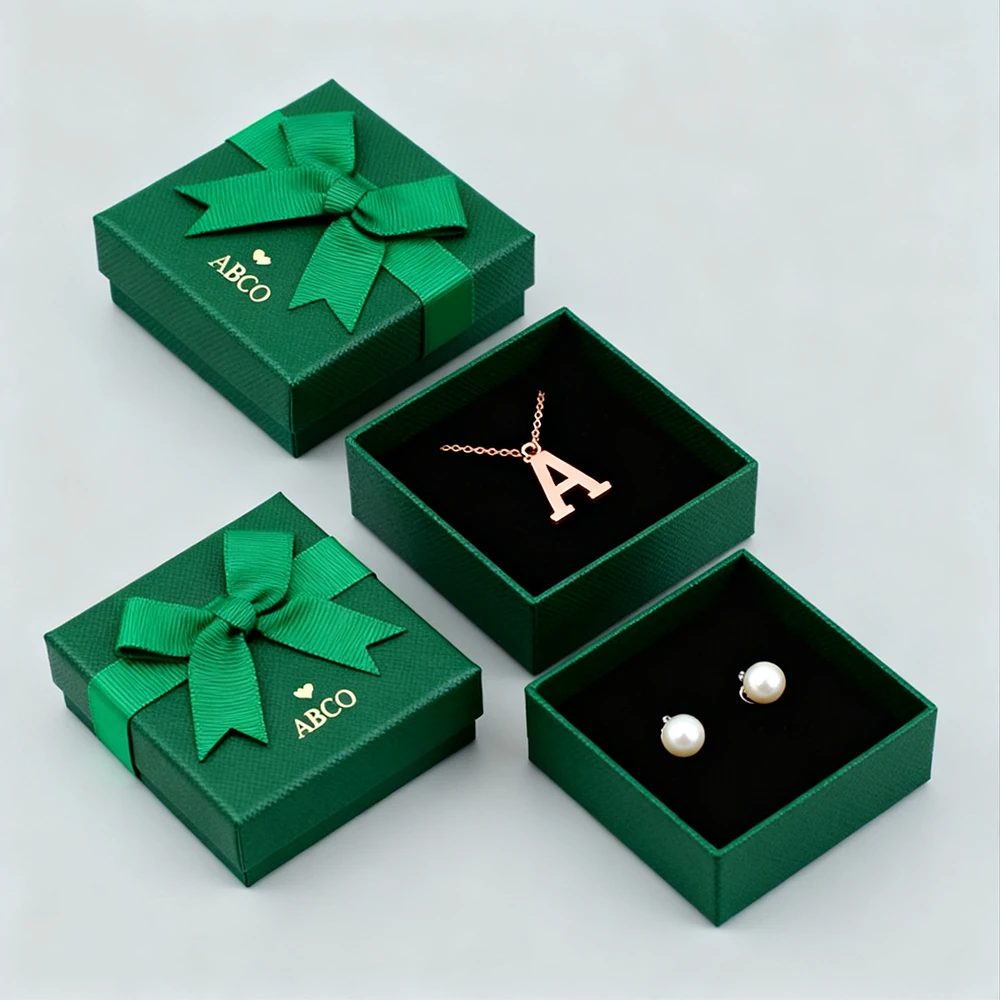 Portable Jewelry Box Ring Earring Bracelet Necklace Boxes Flannel Bag