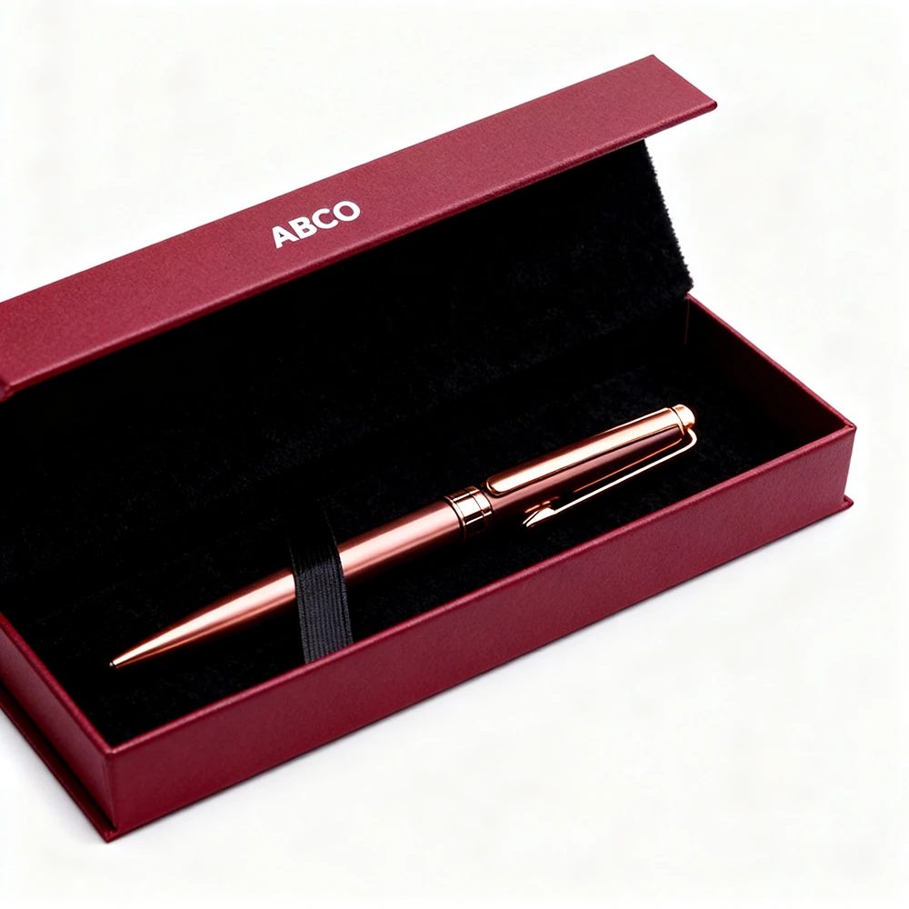 Luxe Cadeau Pen Boîte Recycled Coated Papier Étui Vide Case