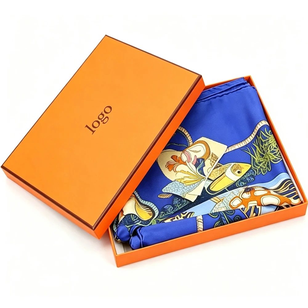 Logo nach Maß Starr Weiß Scarf Geschenkbox