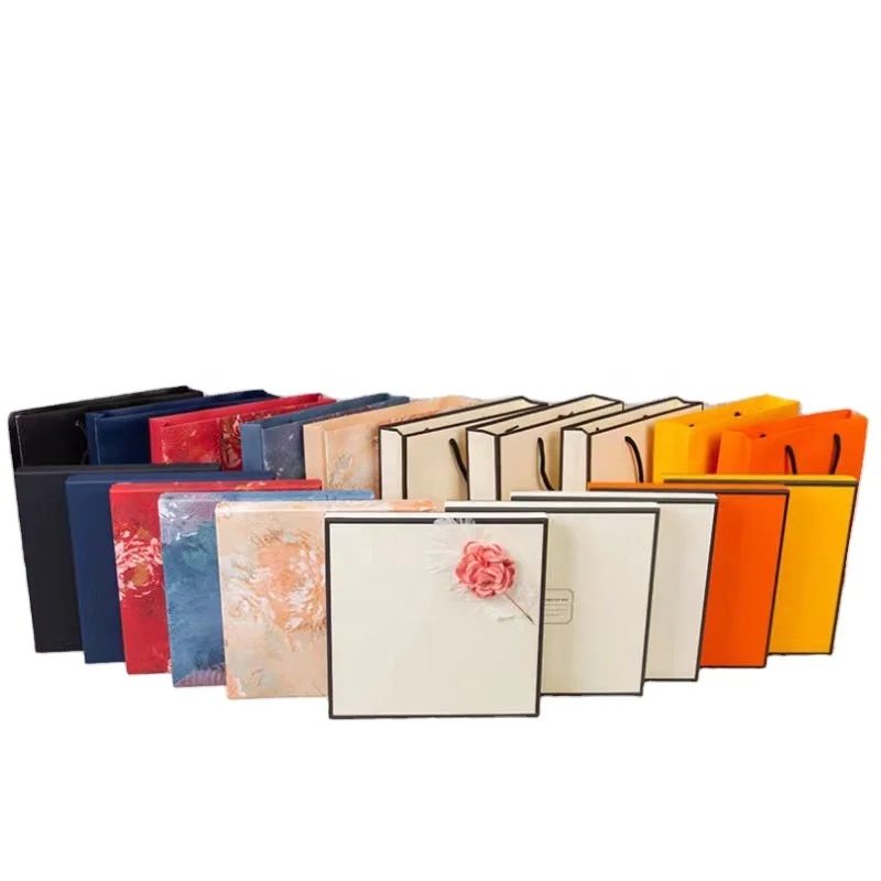 Luxe Personnalisé Rectangular Étui Coffret Cadeau Silk Scarf Papier Emballage