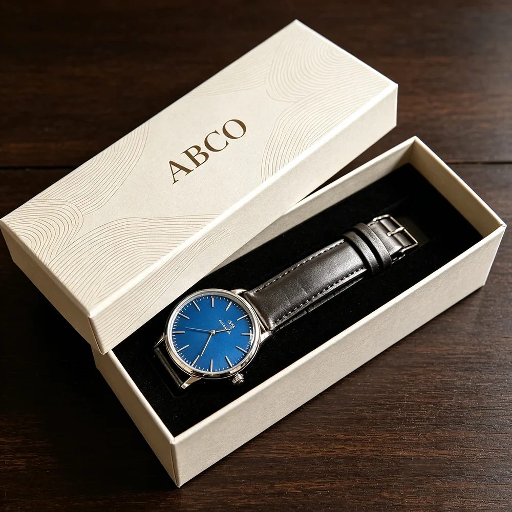 Logo nach Maß Deckel And Base Watch Geschenkbox