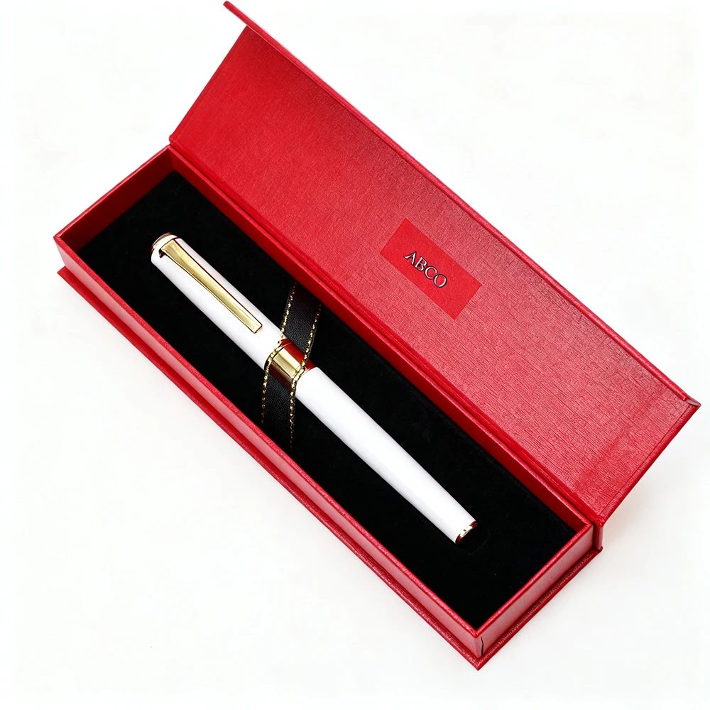 Personnalisé Papier Noir Pen Case High-end Fountain Emballage Coffret Cadeau
