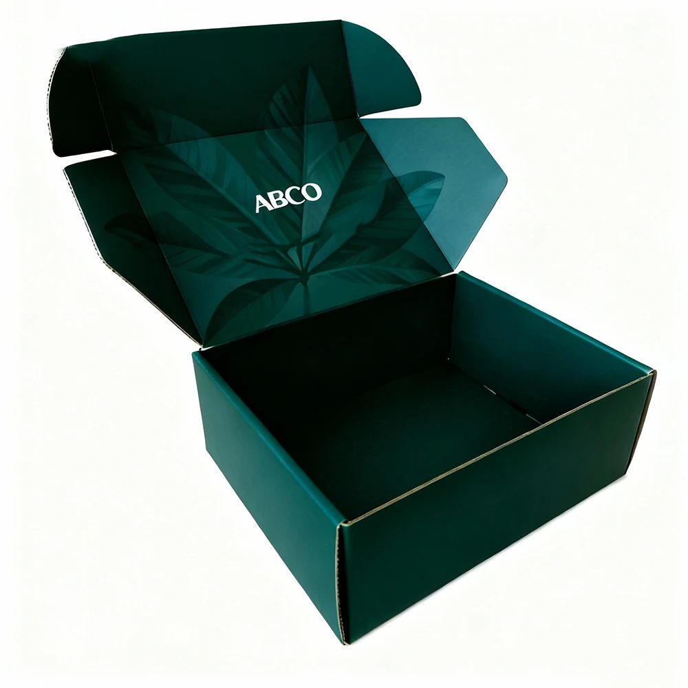 Logo Personnalisé Pliable Corrugated Board Papier Boîte Embossed Pliant Emballage