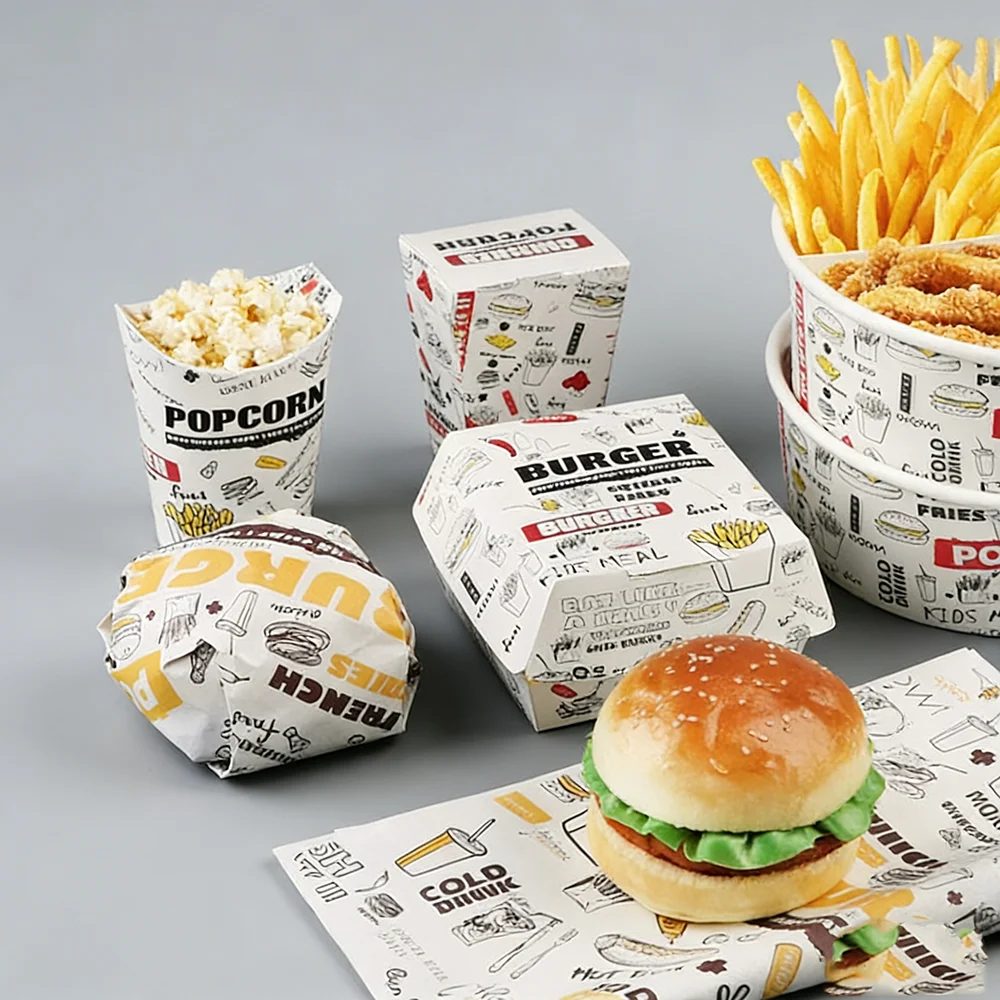 Personnalisé Kraft Papier Food-grade Safe Boîtes d'Emballage