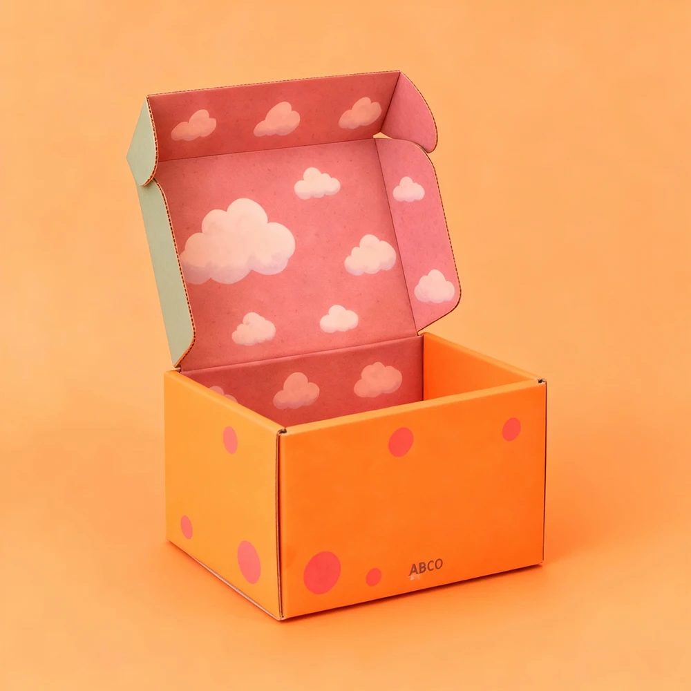 Corrugated Logo Gift Packaging Shoes Clothes Box