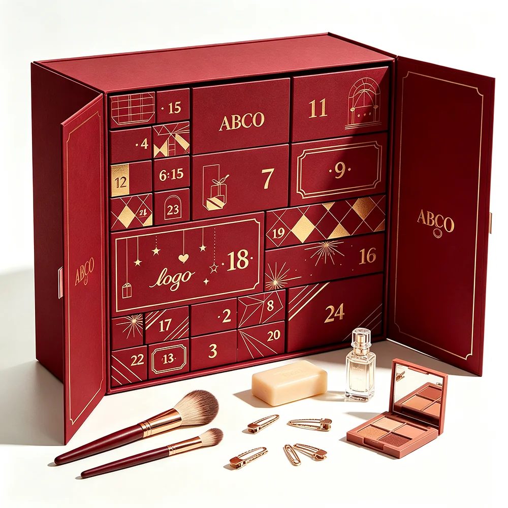 Individuell Weihnachten Adventskalender Box 12 Printing Paperboard Geschenkbox