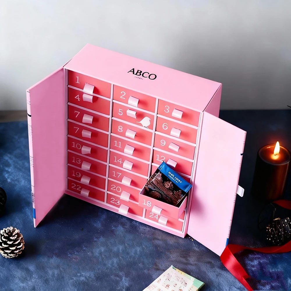 Elegant Recycled Materials UV Coating New Design Individuell Leer Advent