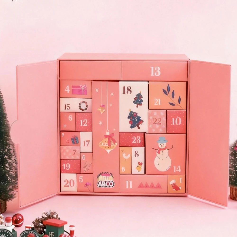 Paperboard Adventskalender Geschenk Boxes