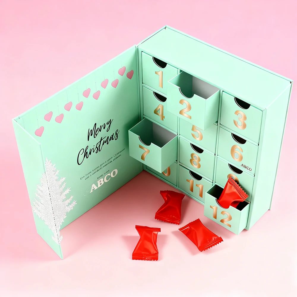 Cosmétique Emballage Mystery Blind Boîte Noël Gifts Étui Calendrier de l'Avent