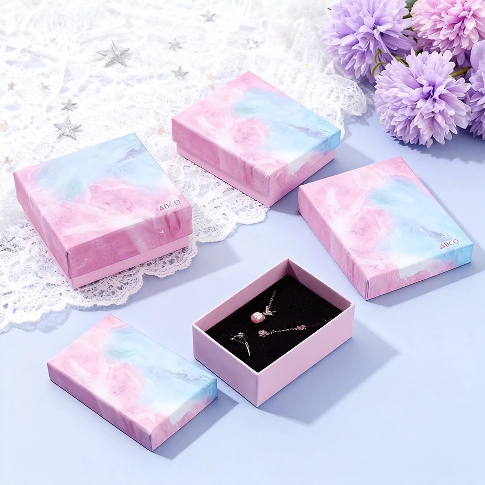 Square Étui Papier Bijoux Boxes