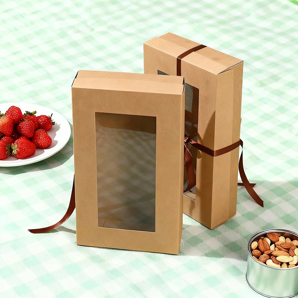 Individuell Brown Kraft Paperboard Takeaway Container Box