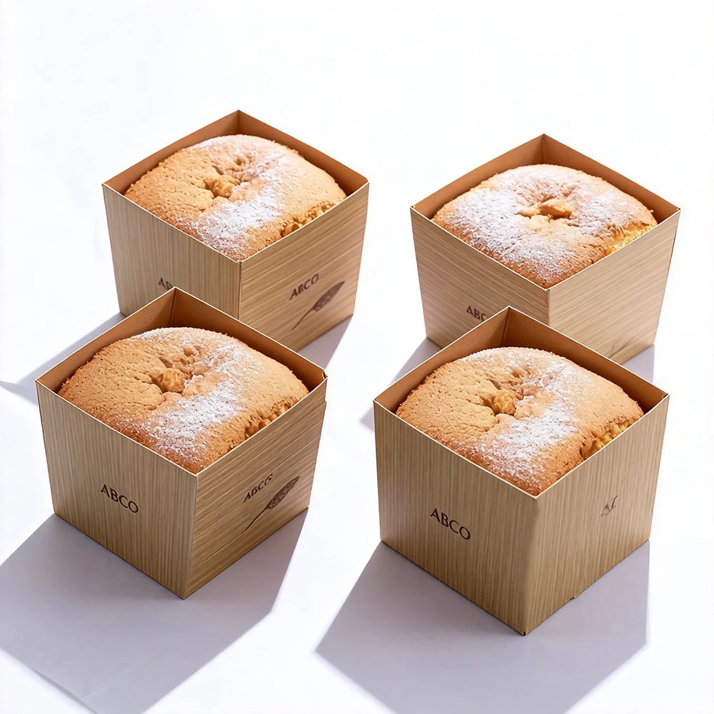 Impression Personnalisée Kraft Papier Cupcake Boxes Baking Cake Emballage