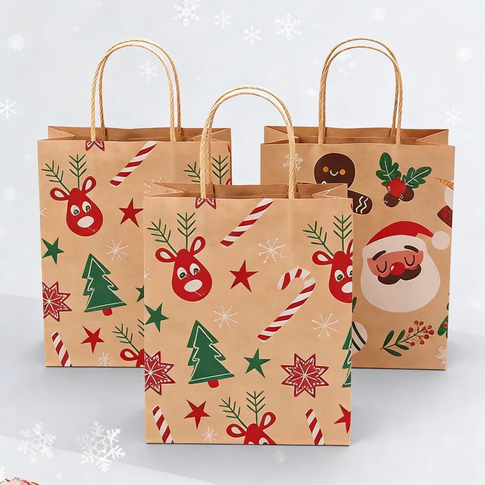 Noël Kraft Sac en Papier