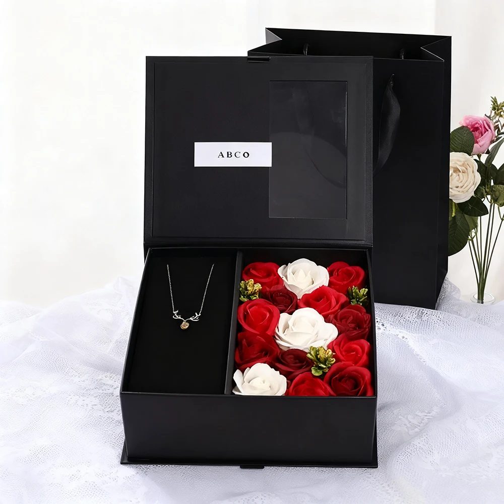 Factory Book Shaped Preserved Flowers Box