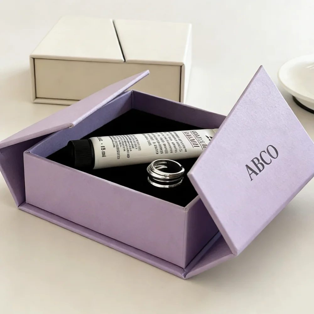 Individuell Magnetisch Faltbar Schmuckkästchen Mailing Papier Verpackung