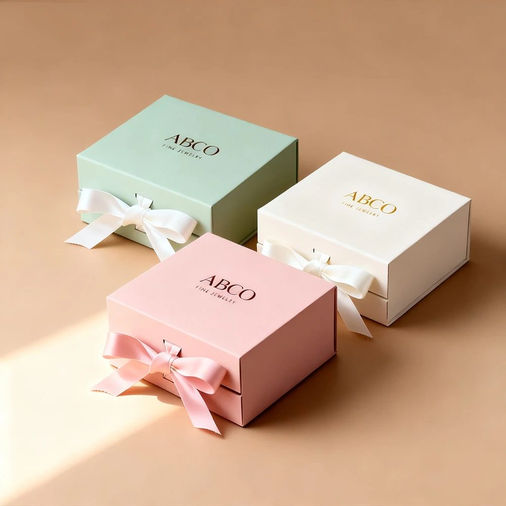 Individuell Falt Luxus Karton Schmuck Boxes