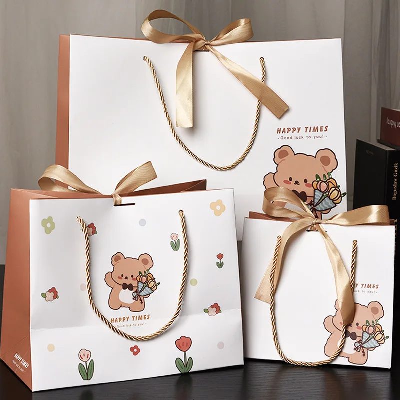 Bear Design Luxe Style Cadeau Wrapping Papier Bags