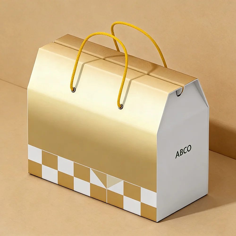 Logo Personnalisé Reusable Egg Corrugated Papier Cadeau Bags