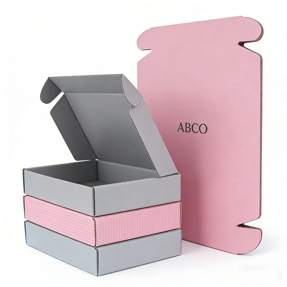Logo Personnalisé Print Packing Boîte Kraft Corrugated Folders Coffret Cadeau