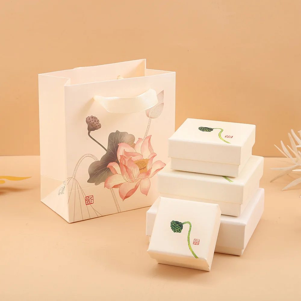 Papier Étui Bijoux Boîte d'Emballage