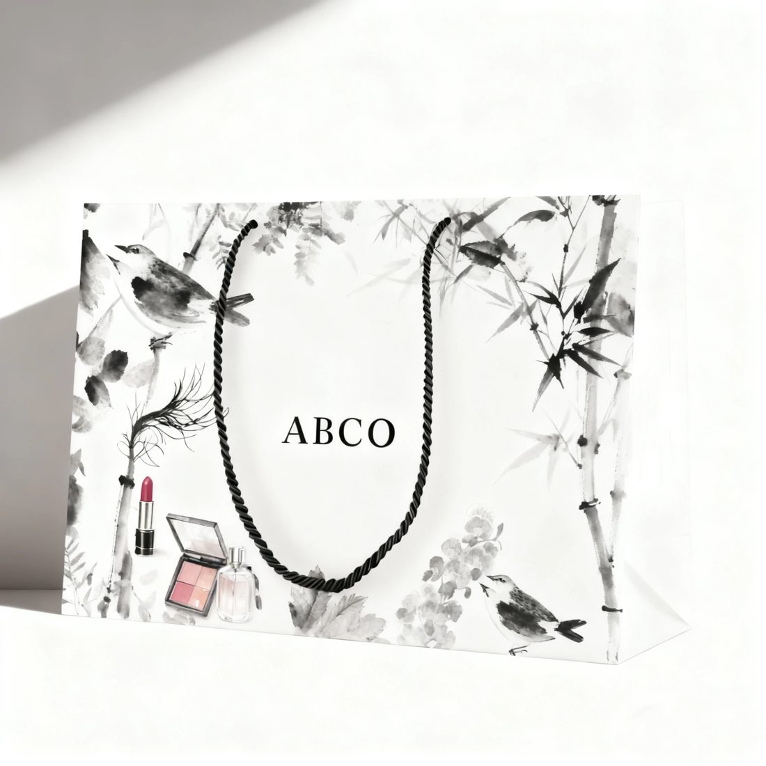 Luxury White Cardboard Paper Bag