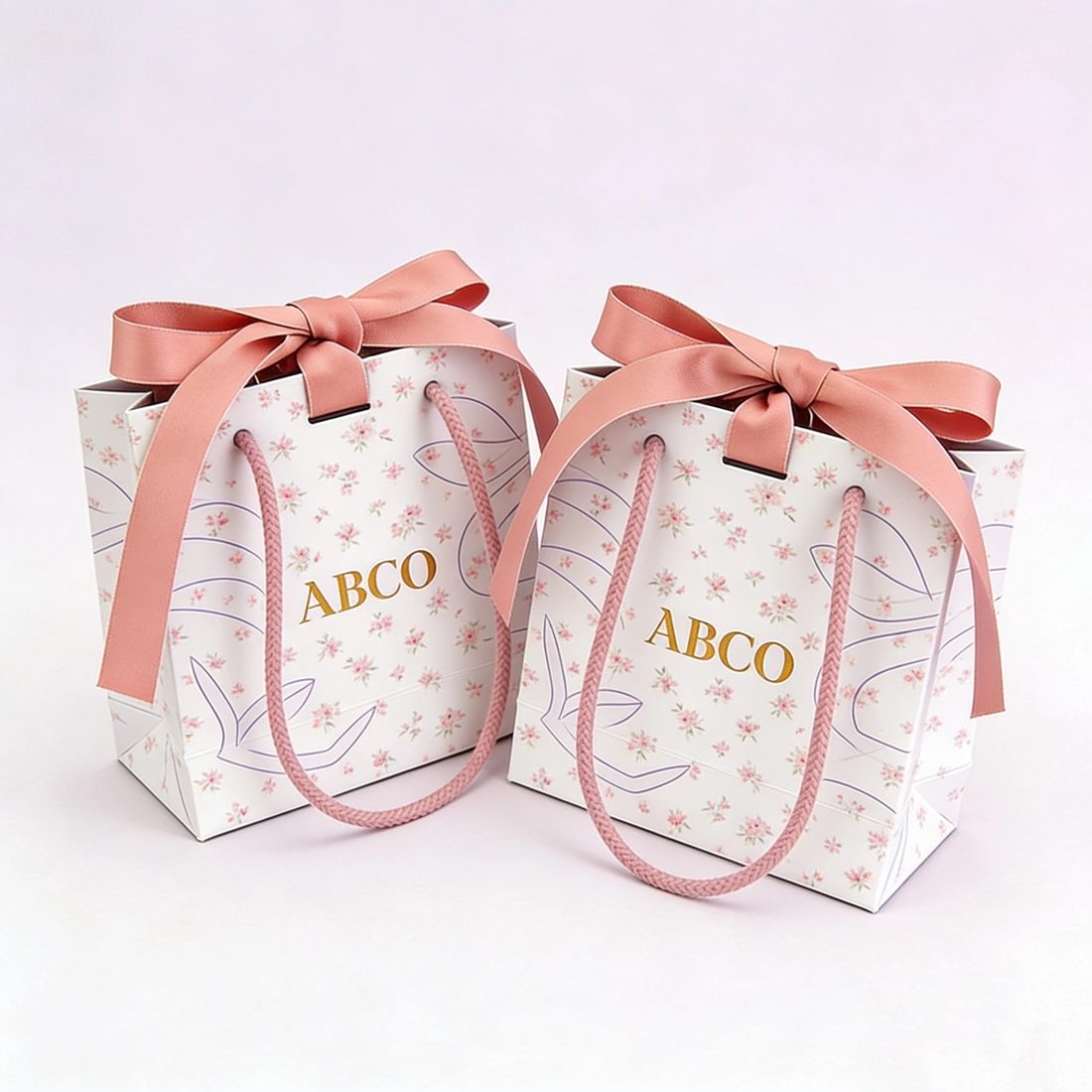 Premium Recycled Materials White Cardboard Paper Bags