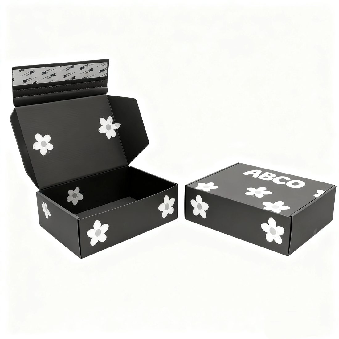 Custom Logo Gray Corrugated Cardboard Self Erecting Shipping Mailer Boxes