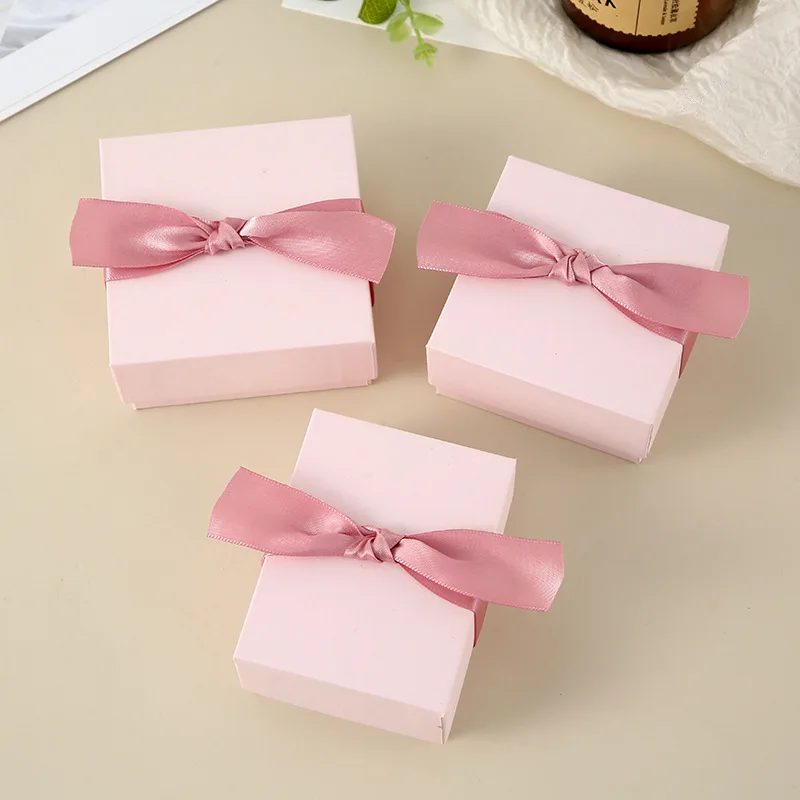 Customizable Logo Fashionable Exquisite Bows Design Papier Verpackung