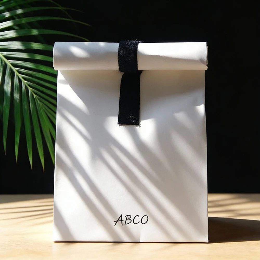 Personnalisé High-end Blanc Papier Tote Bags