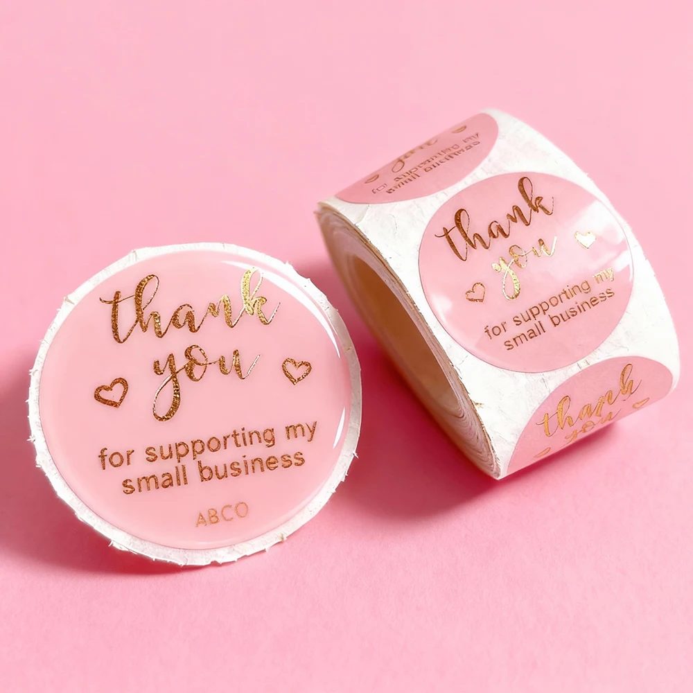 Customizable Multi-color Polyester Stickers Hot Rosa Acrylic Adhesive Logo Boxes