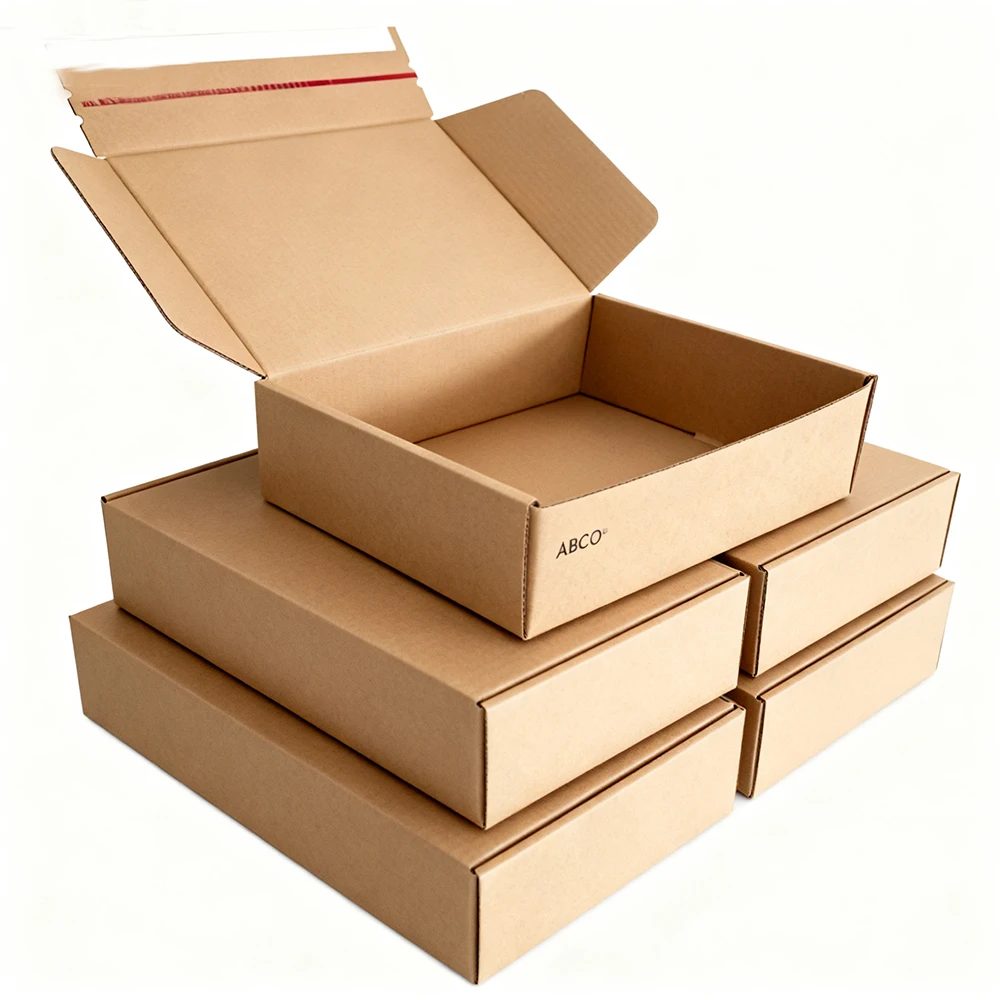 Corrugated Tear-off Boxes Matt Lamination Embossing Gold Foil For Food