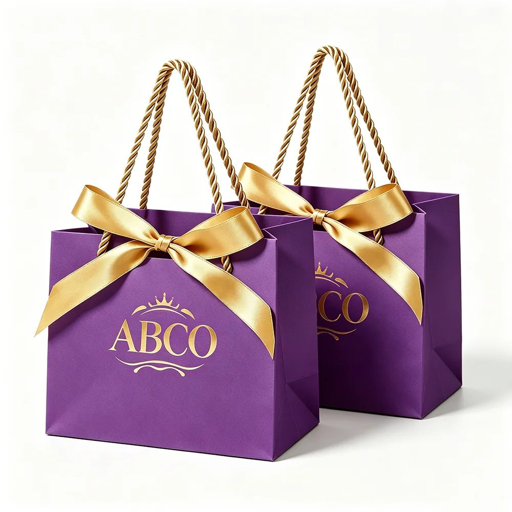 Ivory Board Kraft Geschenk Bags