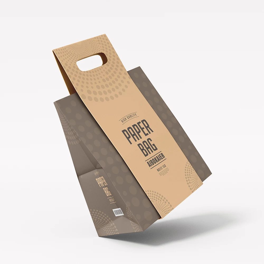 Exquisite Simple Luxus Design Kraft Papier Bags