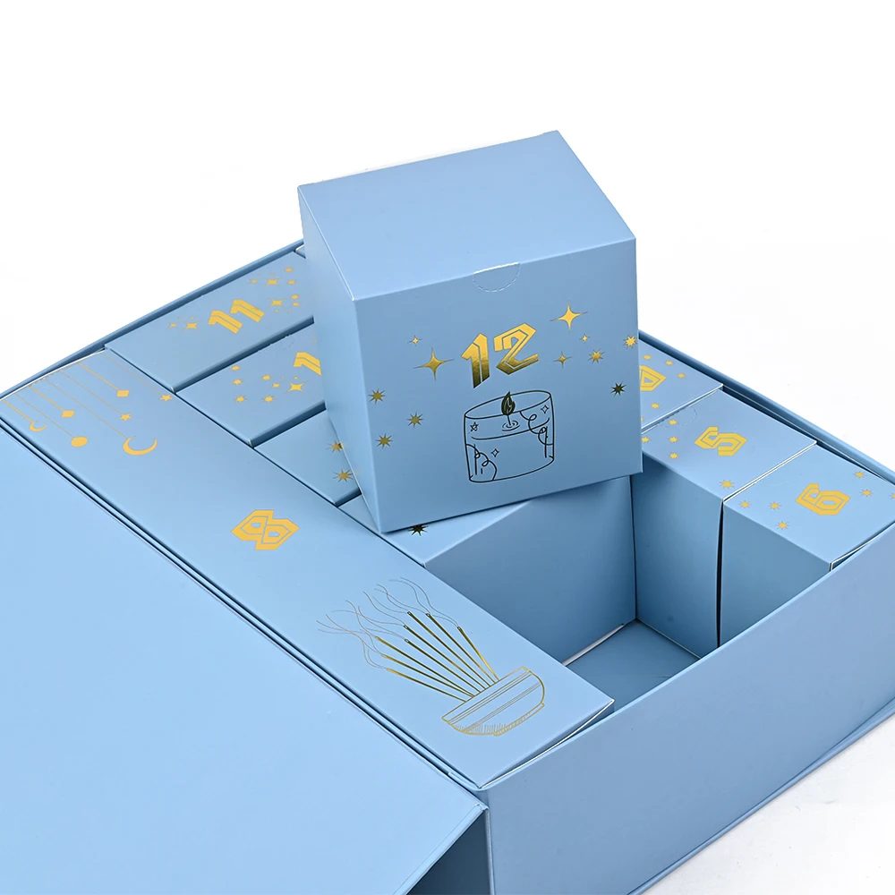 Papier Boxes UV Falt Calendar Advent Box